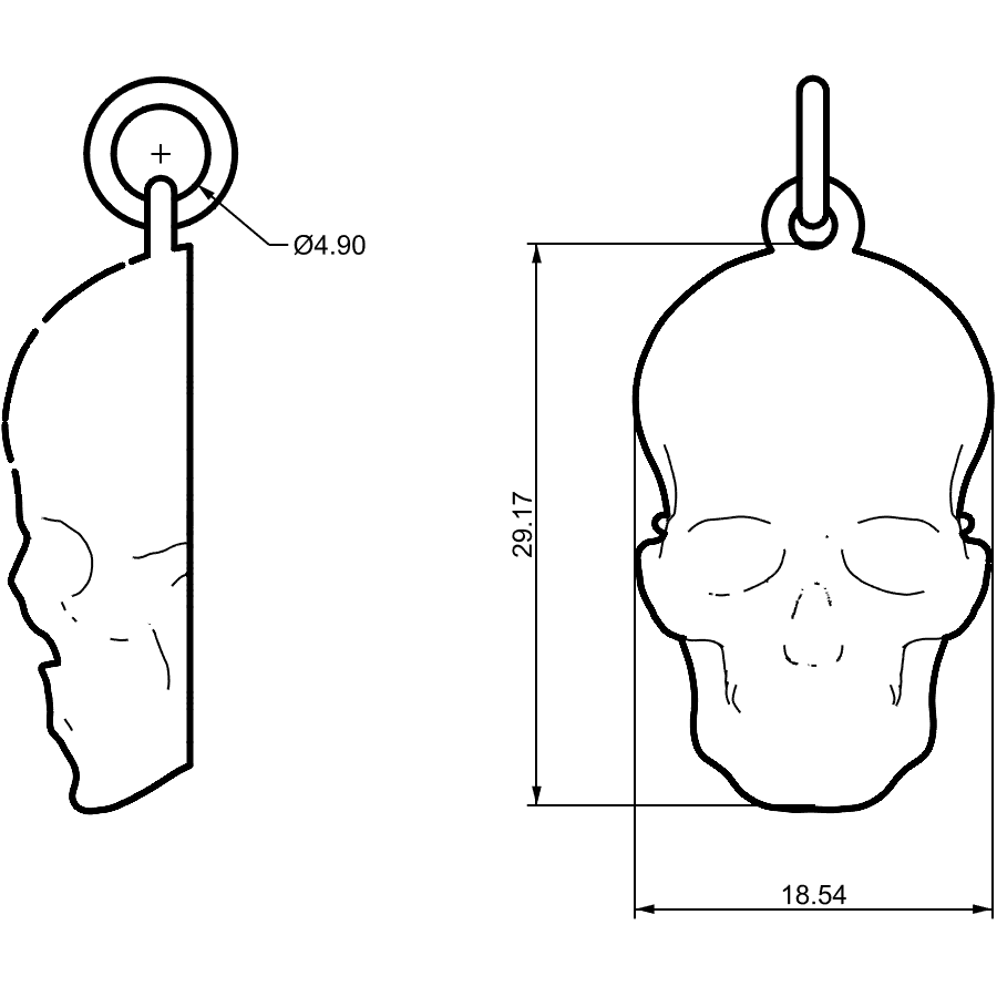 Colgante Calavera