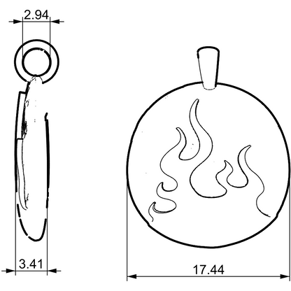 Colgante Fuego pequeño